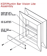 KSP/ Muntin Bar Vision Lite Assembly